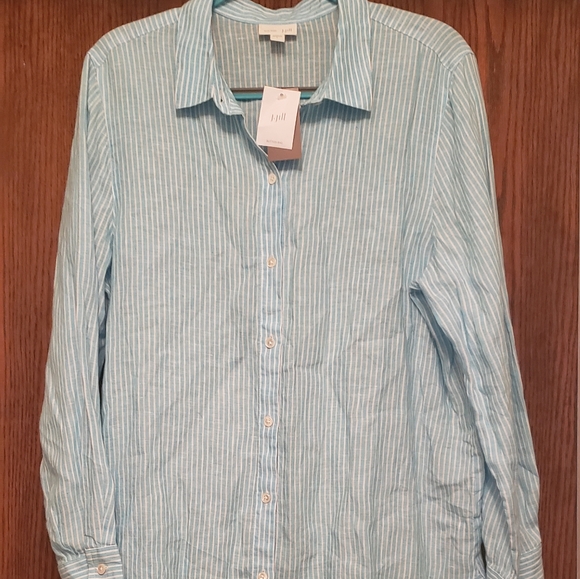 J. Jill Tops - J. Jill love linen button down shirt